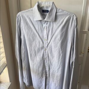 Polo by Ralph Lauren Men's Sky Blue Button Down Shirt 17 1/2